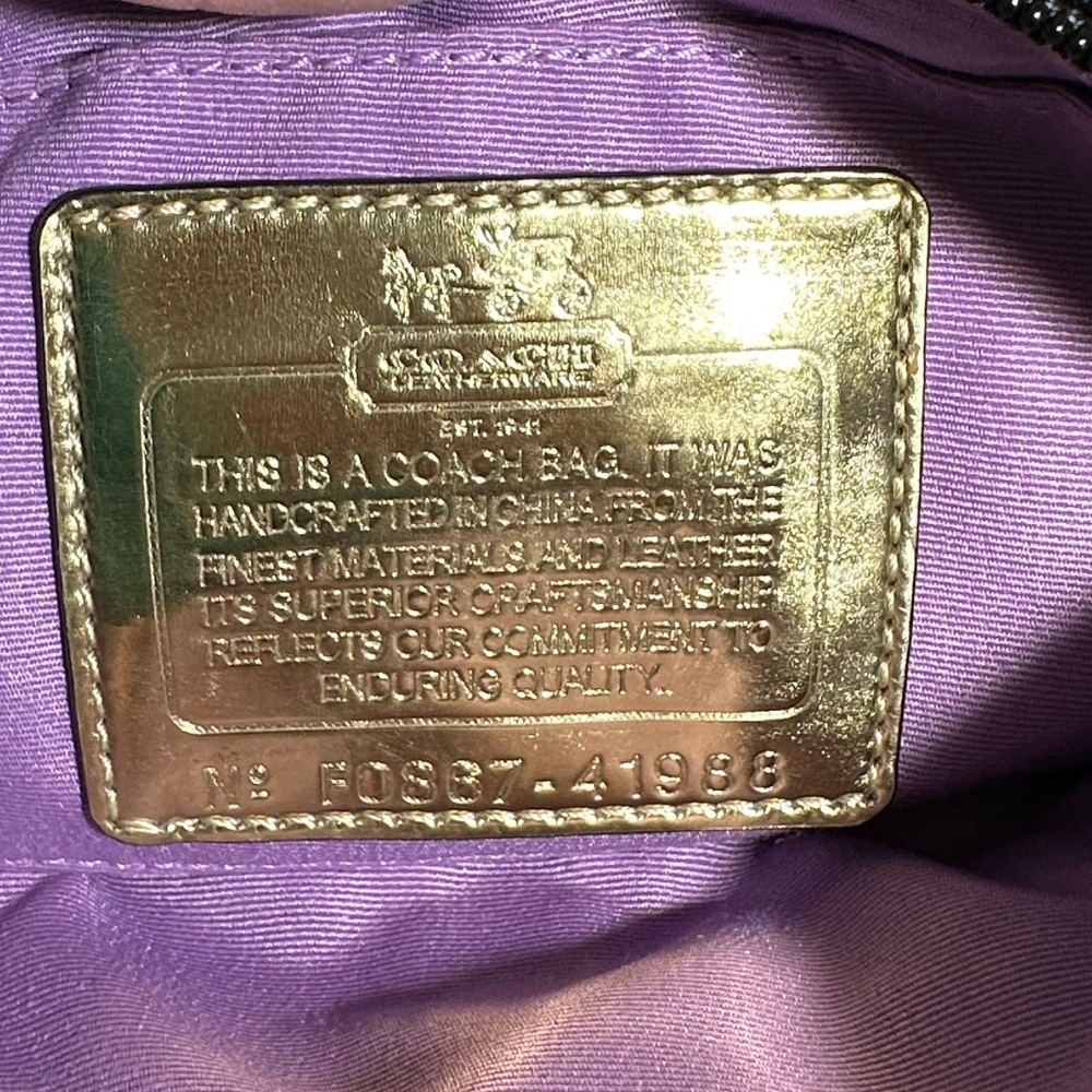 Like New - Coach Signature Wristlet Black - Picture 8 of 10